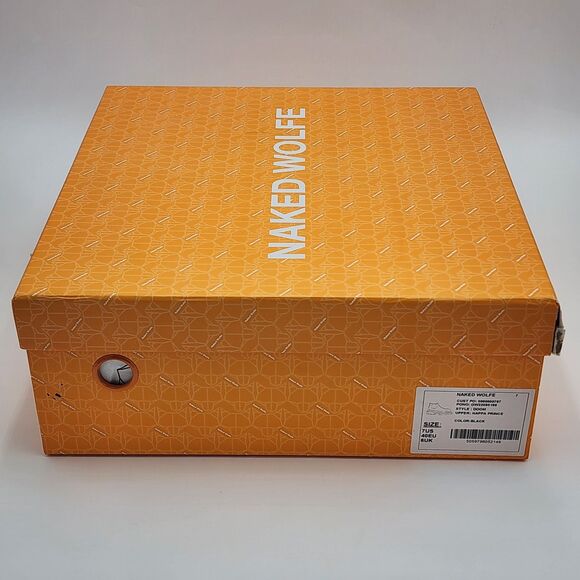 Naked Wolfe RARE Doom Nappa Prince Platform Ankle Boots Black Size 7M 9W BNIB - Picture 11 of 13